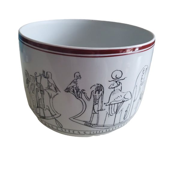 Block Vista Alegre Portugal Vintage Brooklyn Museum Egyptian Porcelain Bowl Vase - Picture 7 of 11